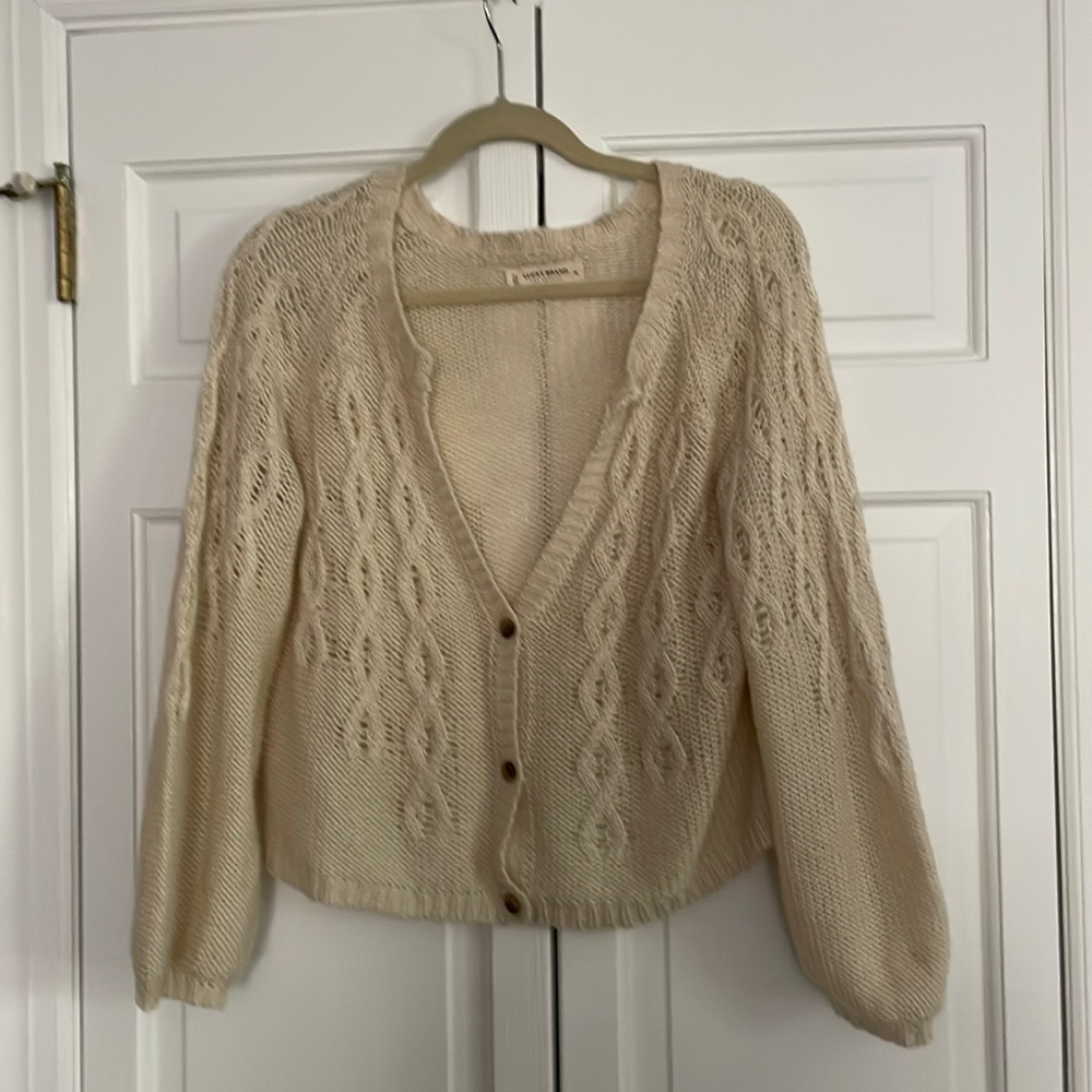 Lucky Brand Cream Cardigan